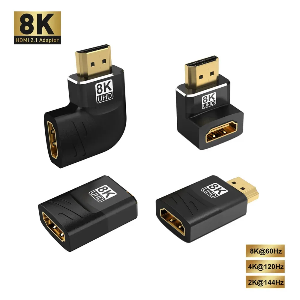 Adaptateur HDMI coudé (90° et 270°) mâle vers femelle - Image 1