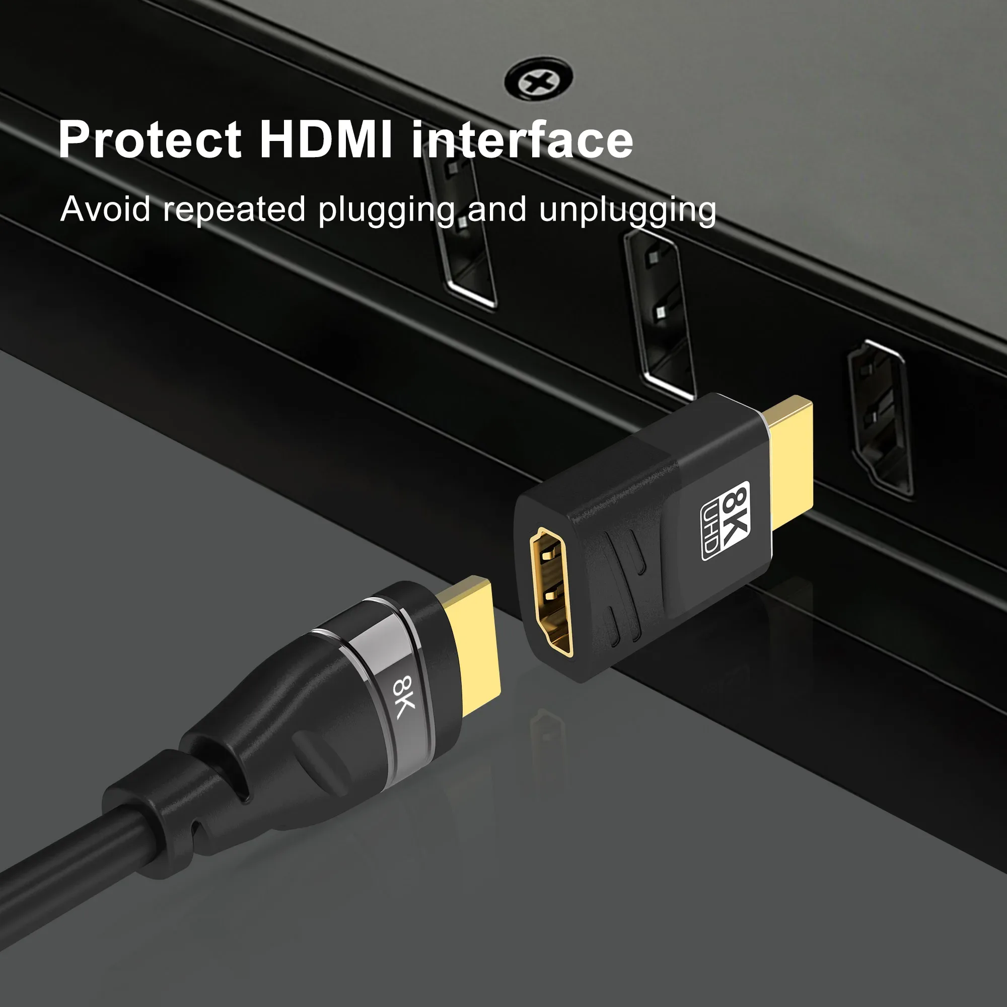 Adaptateur HDMI coudé (90° et 270°) mâle vers femelle - Image 5