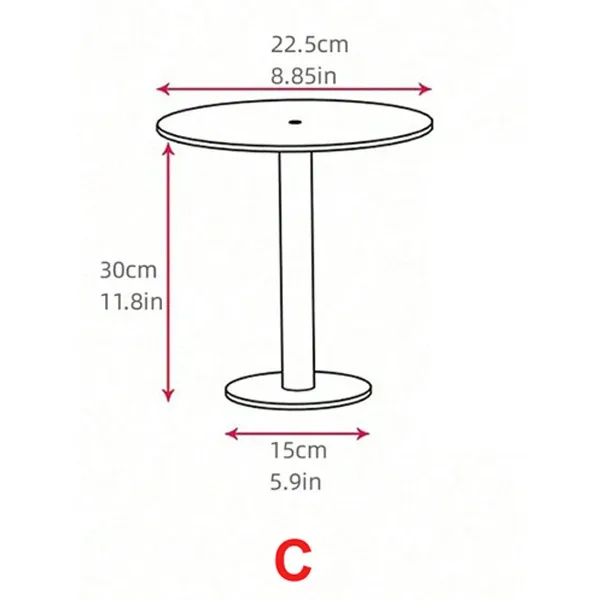 Présentoir à gâteaux rond en acrylique transparent slide 7