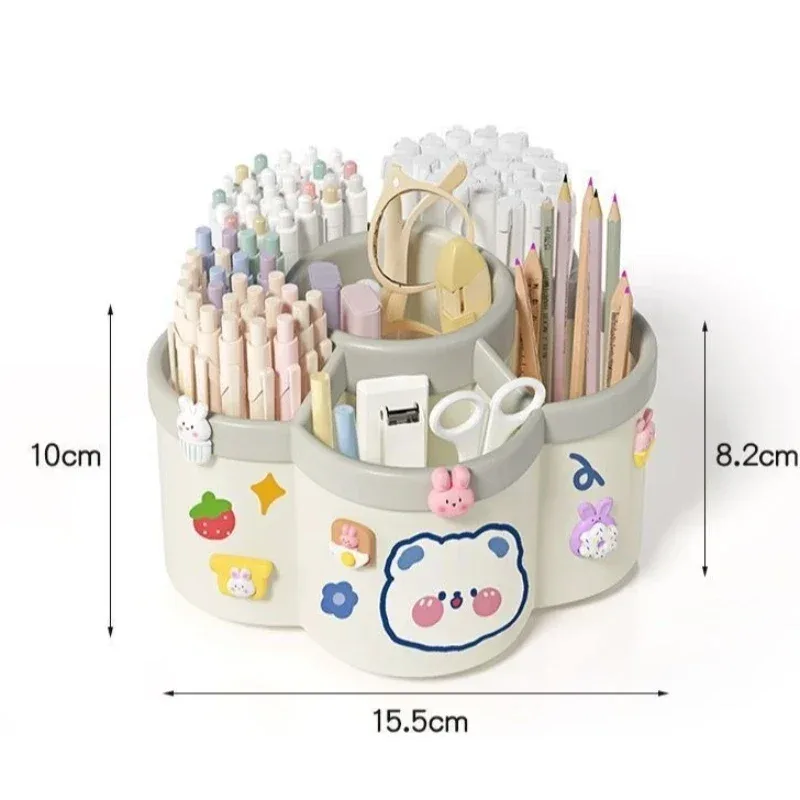 Porte-stylo rotatif à 360° et organisateur de bureau multifonction slide 3