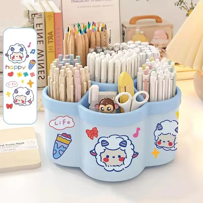 Porte-stylo rotatif à 360° et organisateur de bureau multifonction slide 7