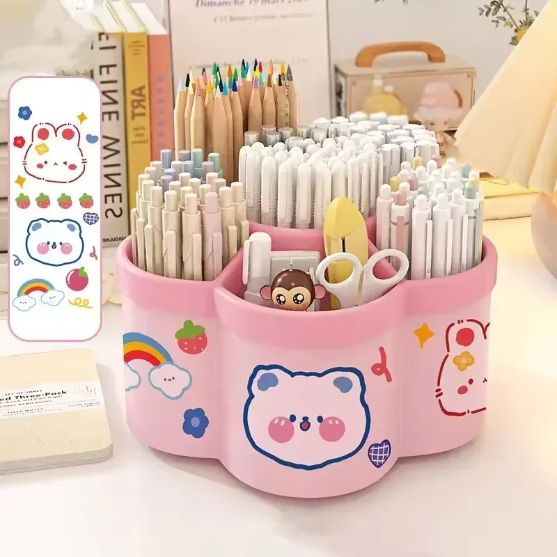 Porte-stylo rotatif à 360° et organisateur de bureau multifonction slide 8