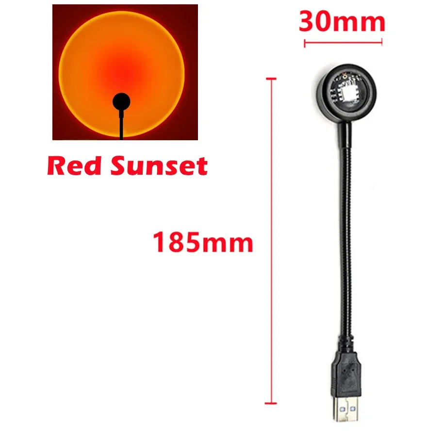 Lampe Projecteur LED Coucher de Soleil et Arc-en-ciel USB slide 12
