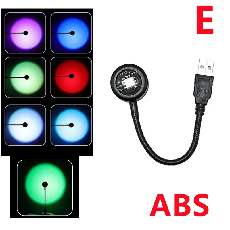 Lampe Projecteur LED Coucher de Soleil et Arc-en-ciel USB slide 11