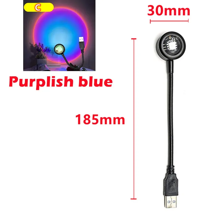 Lampe Projecteur LED Coucher de Soleil et Arc-en-ciel USB slide 10