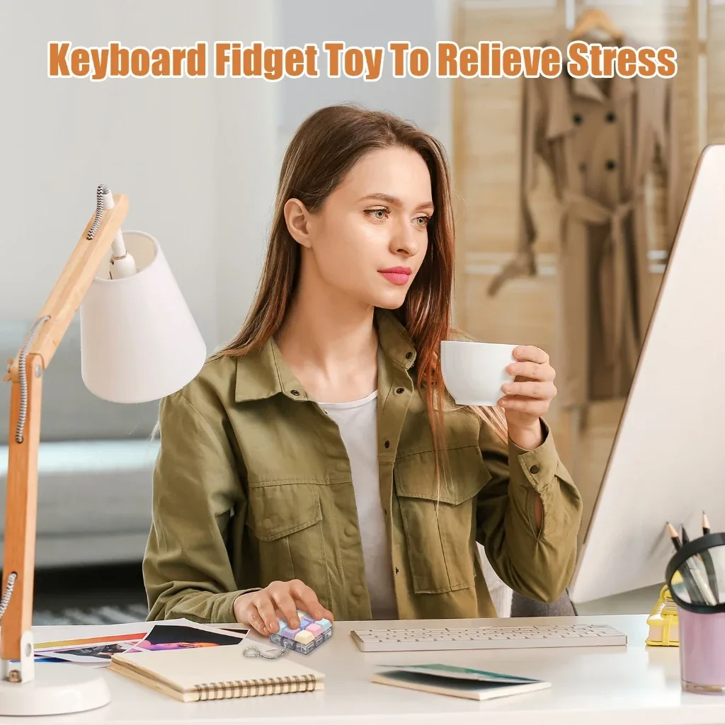 Fidget Clicker 9 Touches avec Éclairage RGB - Jouet Anti-stress slide 4