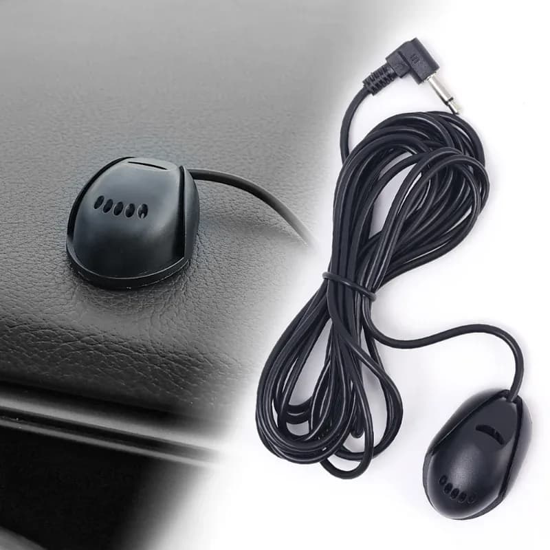 Microphone filaire 3,5 mm pour autoradio - Longueur 3m