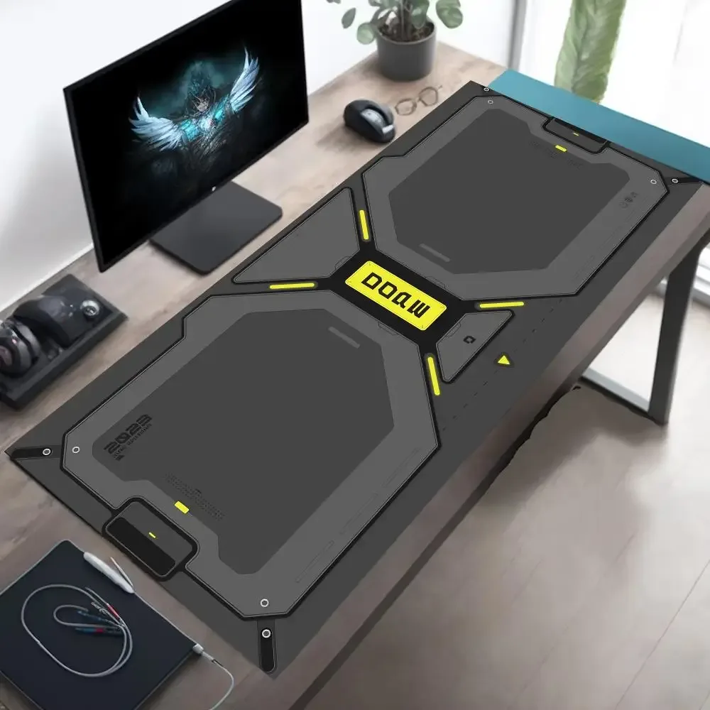 Tapis de souris gaming XXL noir antidérapant - Image 1