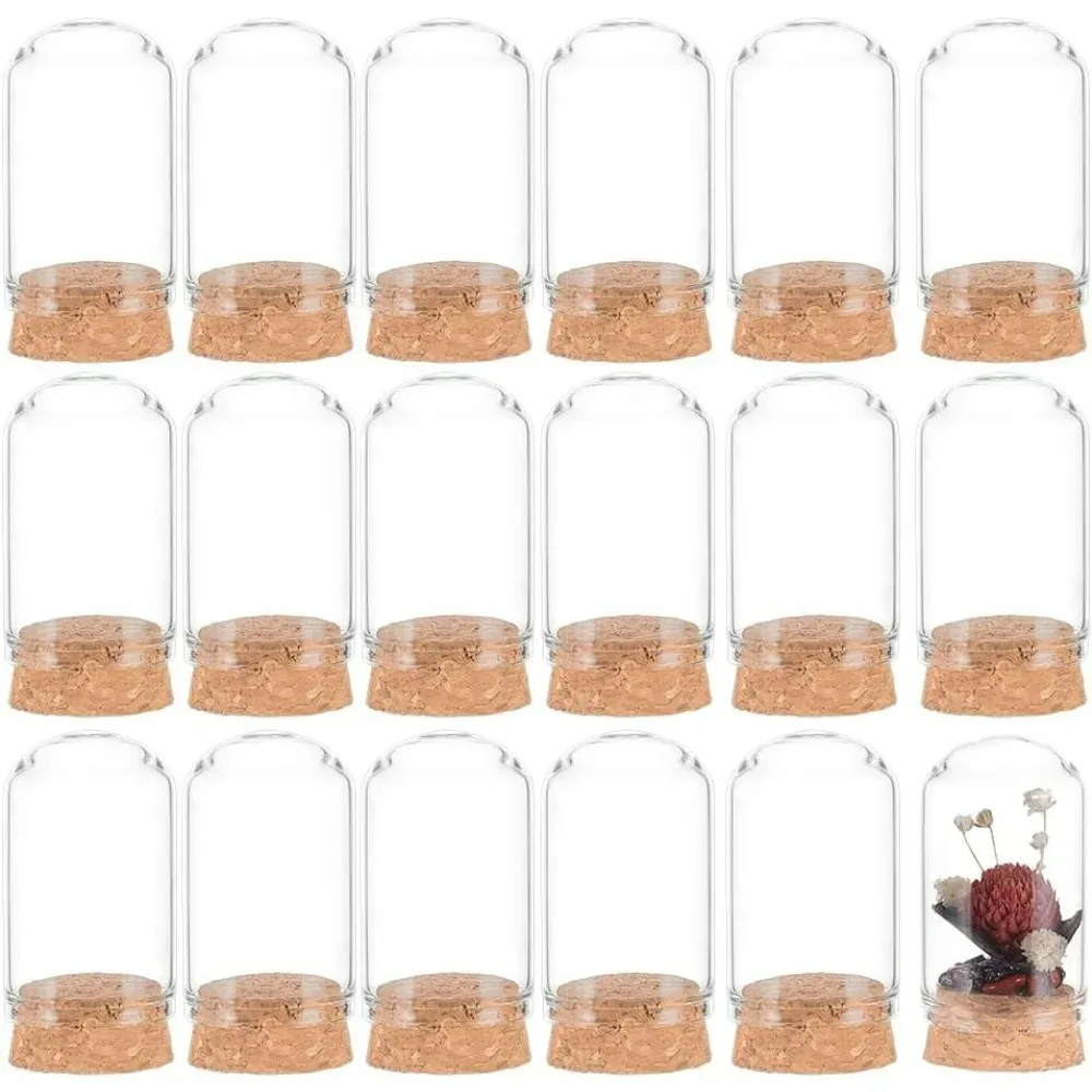 Lot de 30 mini bocaux en verre avec bouchons en liège, 20 ml - Pour décoration et loisirs créatifs slide 6
