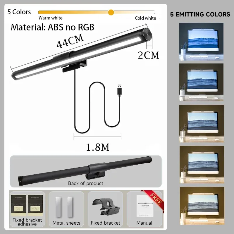 Barre lumineuse LED RGB pour écran avec intensité réglable slide 8