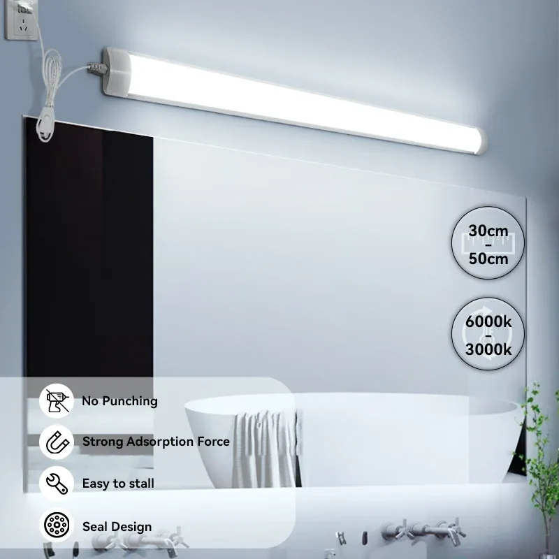 Réglette LED haute luminosité pour sous-meuble de cuisine et placard (10W/20W, 85-220V) - Image 1