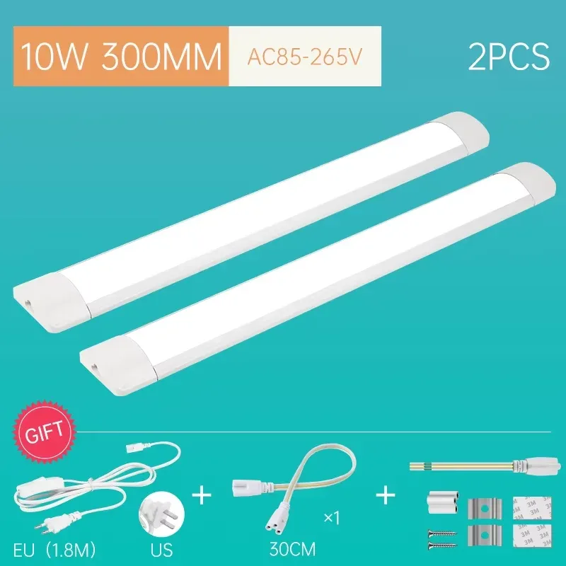 Réglette LED haute luminosité pour sous-meuble de cuisine et placard (10W/20W, 85-220V) slide 9