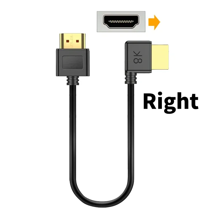 Câble HDMI 2.1 Coudé à 90° - 48Gbps - 8K@60Hz / 4K@240Hz - HDR & ARC - Compatible PS5, PC et TV slide 7
