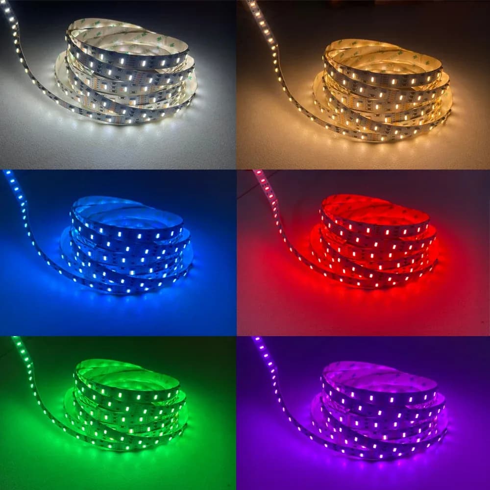 Ruban LED Tuya Zigbee RGB+CCT 5-en-1, 5050 SMD, 12V, Flexible, Compatible Alexa et Google Assistant - Image 5
