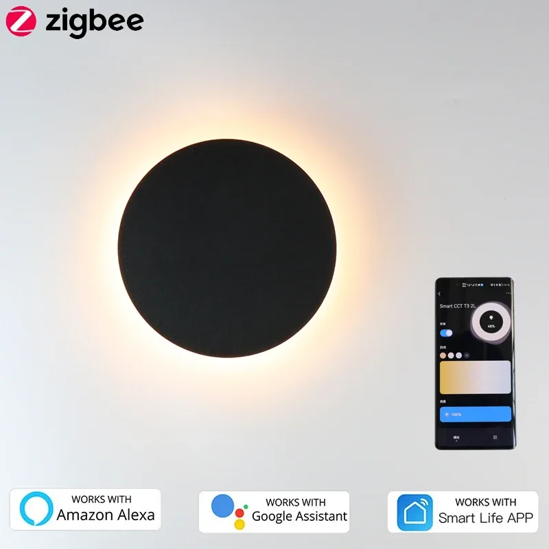 Applique murale LED intelligente Tuya Zigbee 3.0 - 11W (WW/CW) - Image 1