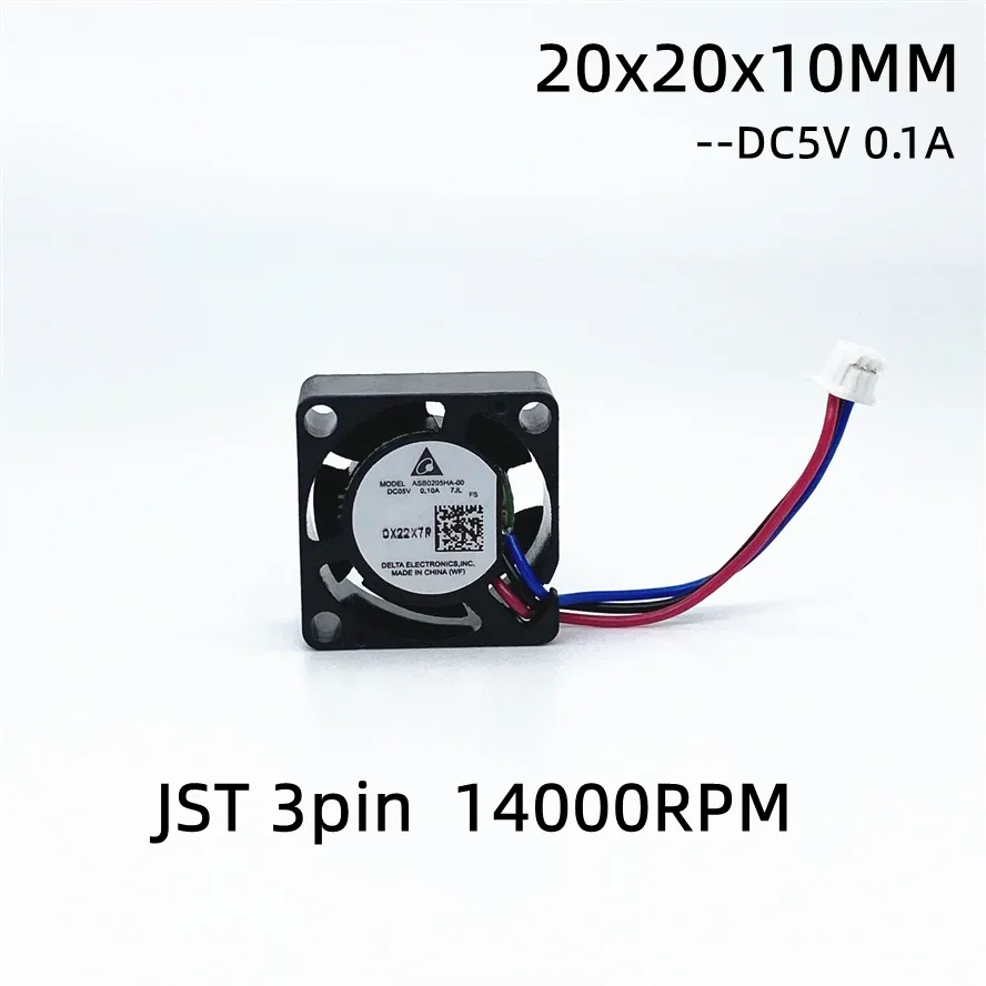 Mini ventilateur de refroidissement DC 5V, 20x20x10 mm, 3 fils, 19000 tr/min - Image 1
