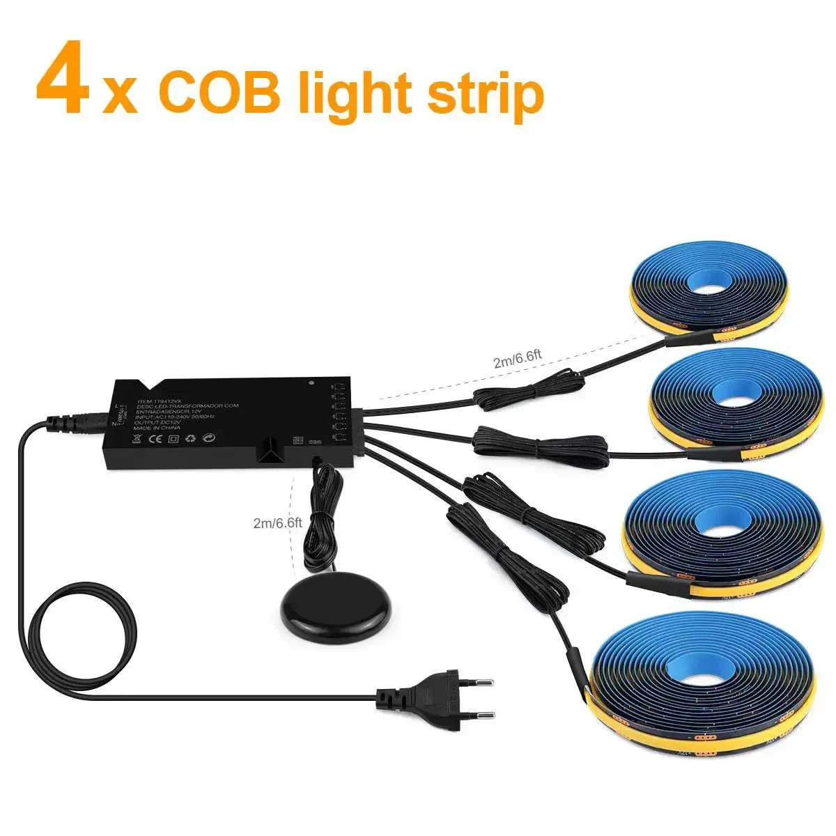 Ruban LED COB avec Capteur Tactile Invisible pour Meuble TV et Rétro-éclairage Mural slide 8
