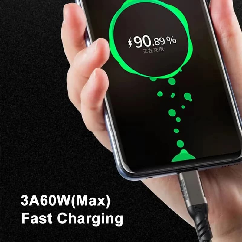 Câble USB 3.2 vers USB-C - Charge rapide 60W et transfert de données 10 Gbps - Image 3