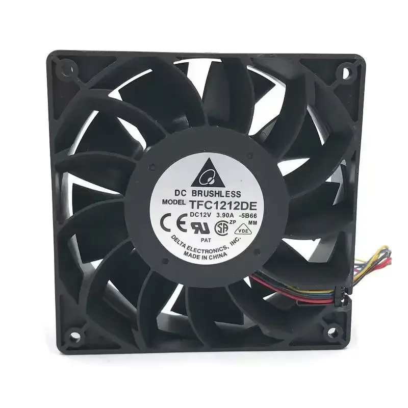 Ventilateur Delta TFC1212DE 120x38 mm, 12V 3.9A PWM, 5500 tr/min, 250 CFM, Double roulement à billes pour mineur ASIC slide 6