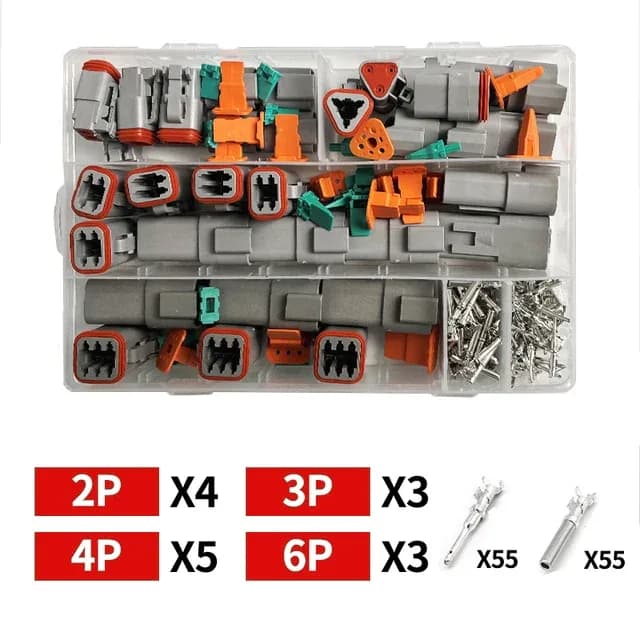 Kit de connecteurs électriques étanches DT (2/3/4/6/8 broches) pour automobile, 22-16 AWG slide 13