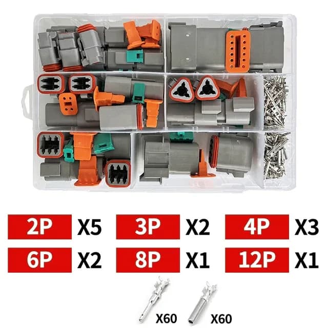 Kit de connecteurs électriques étanches DT (2/3/4/6/8 broches) pour automobile, 22-16 AWG slide 14