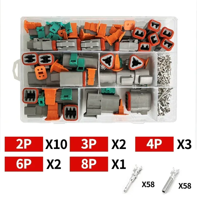 Kit de connecteurs électriques étanches DT (2/3/4/6/8 broches) pour automobile, 22-16 AWG slide 15