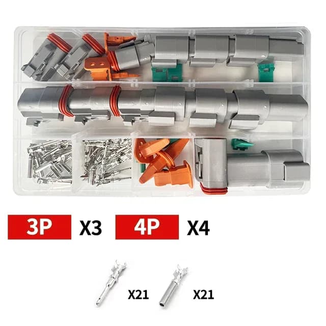 Kit de connecteurs électriques étanches DT (2/3/4/6/8 broches) pour automobile, 22-16 AWG slide 10