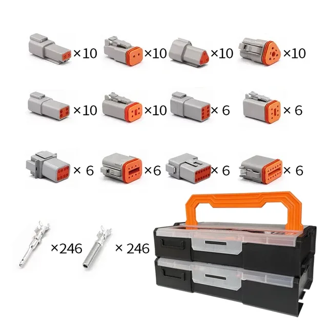 Kit de connecteurs électriques étanches DT (2/3/4/6/8 broches) pour automobile, 22-16 AWG slide 11