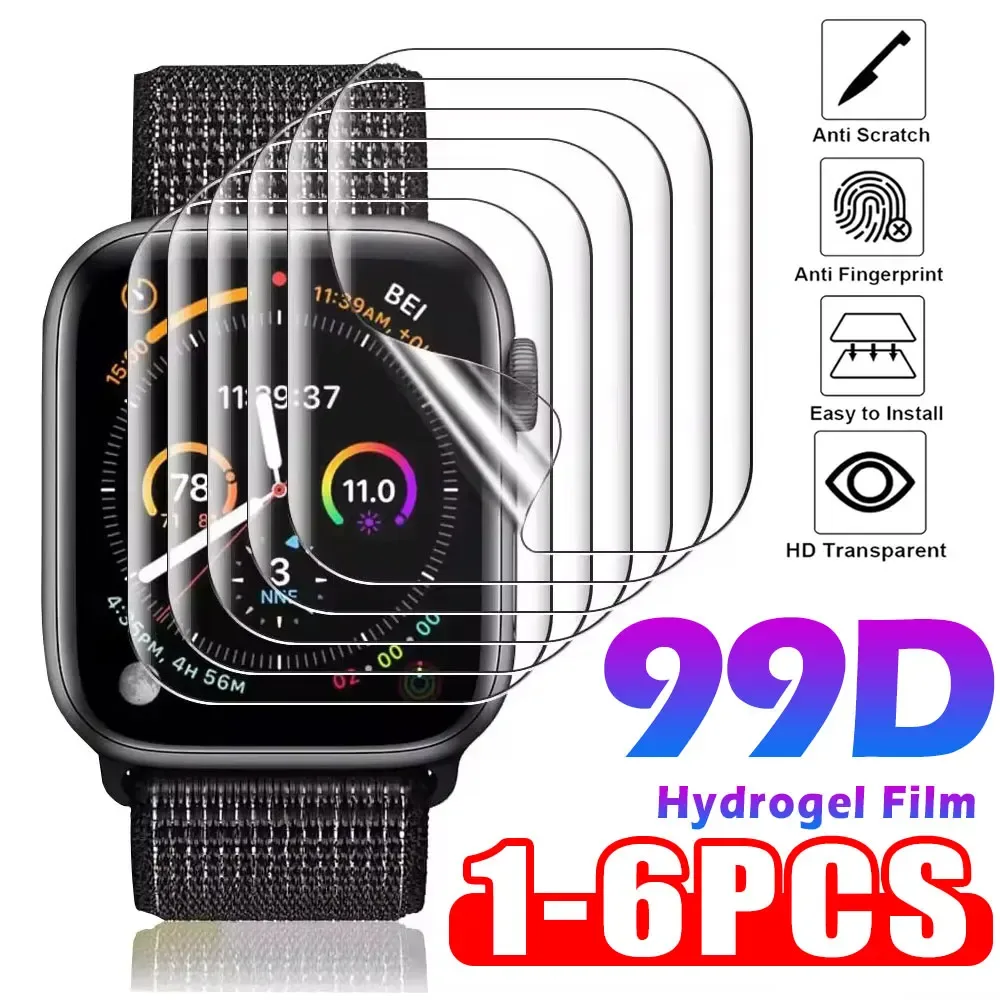Film de protection hydrogel pour Apple Watch (Séries 1-9, SE, Ultra)