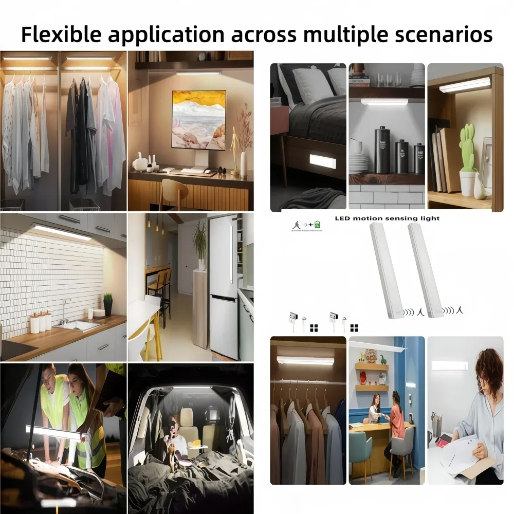 Réglette LED Rechargeable à Détecteur de Mouvement et Fixation Magnétique slide 4