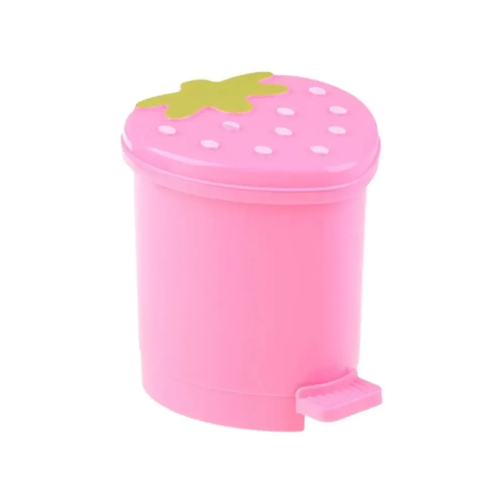 Mini poubelle de bureau rose slide 7
