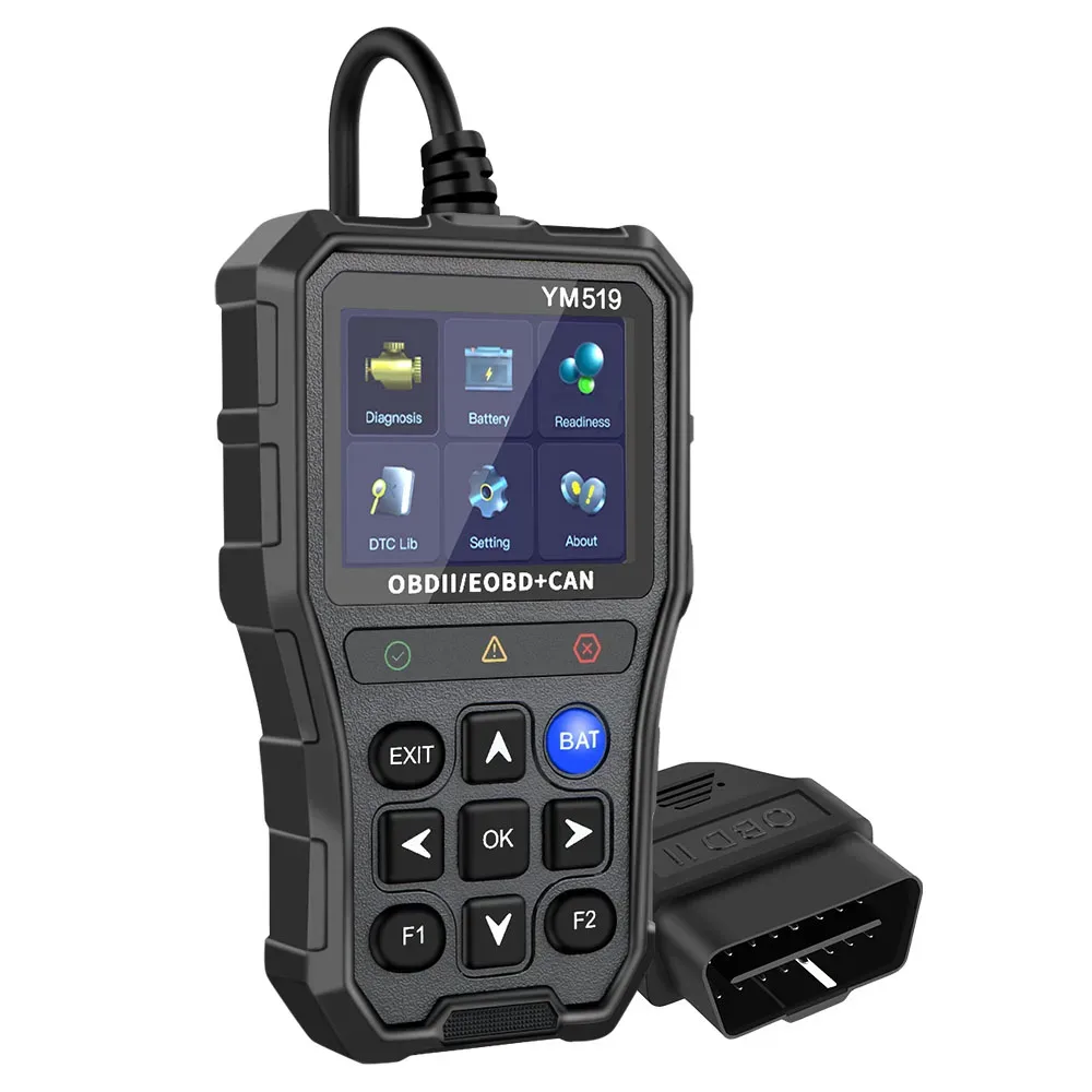 Outil de diagnostic automobile OBD2 YM519 avec testeur de batterie slide 7