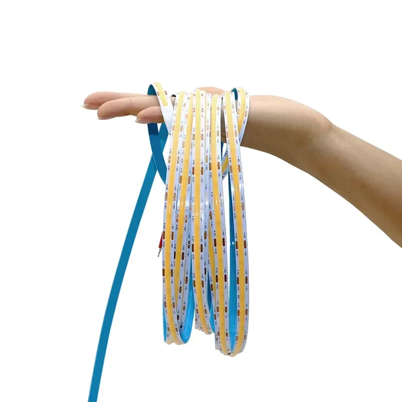 Ruban LED COB Flexible 12V/24V - Haute Densité - Plusieurs Couleurs et Longueurs