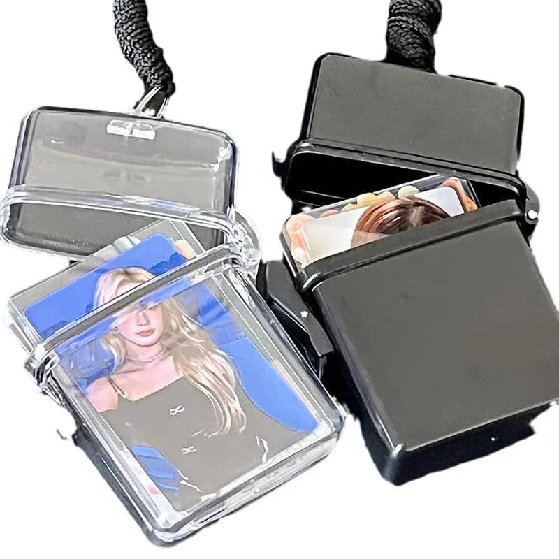 Étui de rangement transparent pour photocartes 3 pouces avec cordon slide 5