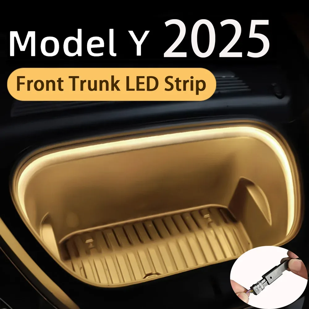 Bandeau LED d'ambiance étanche pour coffres avant et arrière Tesla Model Y (2025) - Image 1