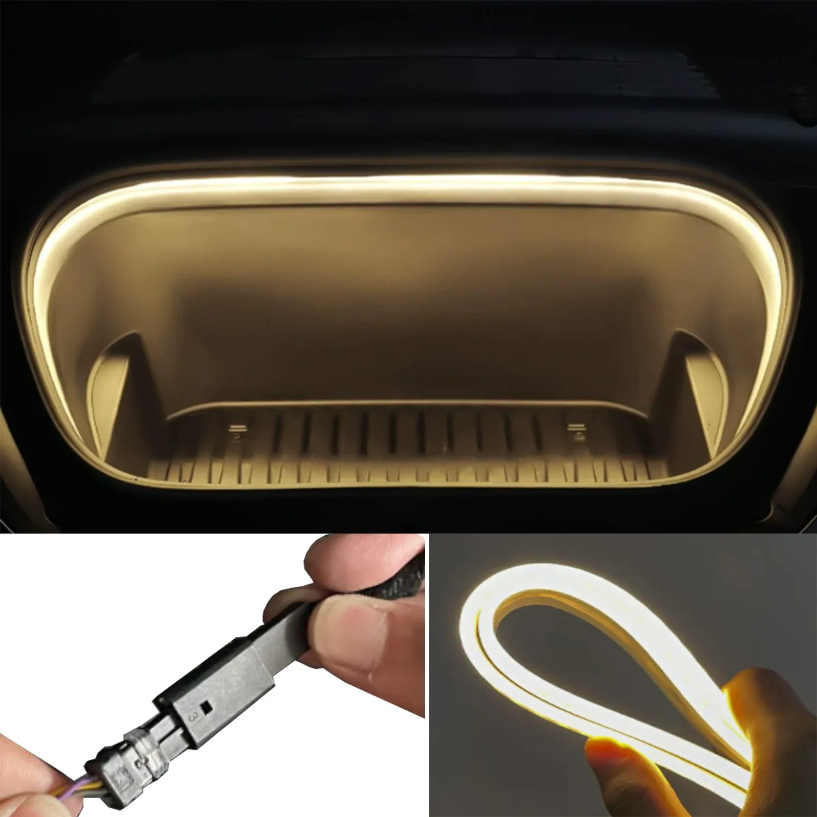 Bandeau LED d'ambiance étanche pour coffres avant et arrière Tesla Model Y (2025) slide 8