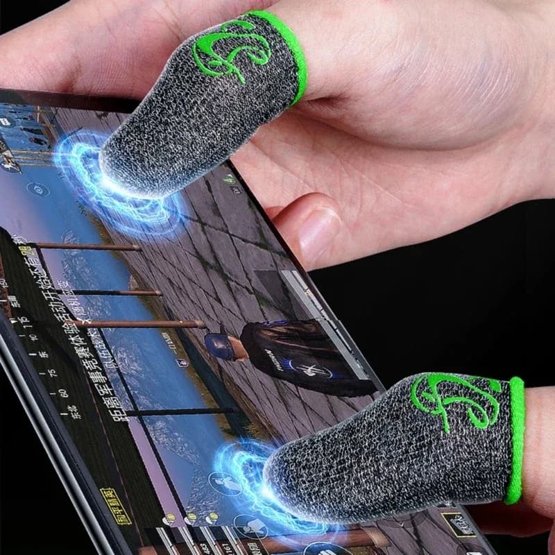 Paire de doigtiers de jeu anti-transpiration pour écran tactile - Image 4