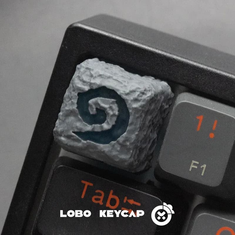 Touche ESC personnalisée en résine rétroéclairée pour clavier mécanique - Thème Hearthstone