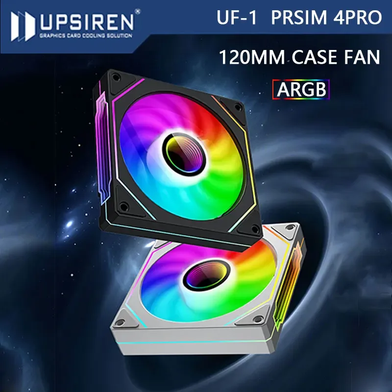 UPSIREN UF-1 PRISM 4 PRO - Ventilateur de boîtier PC 120mm ARGB PWM - 600-1500 tr/min