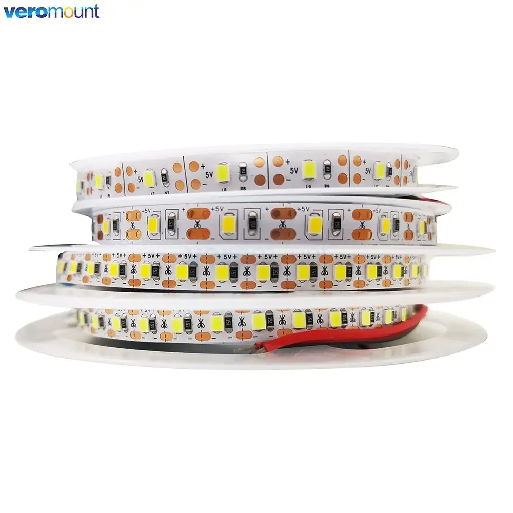 Ruban LED Flexible 2835 5V 5m - 60/120 LEDs/m - Blanc Chaud, Naturel, Froid, RGB - IP20/IP65 - 8mm - Image 3