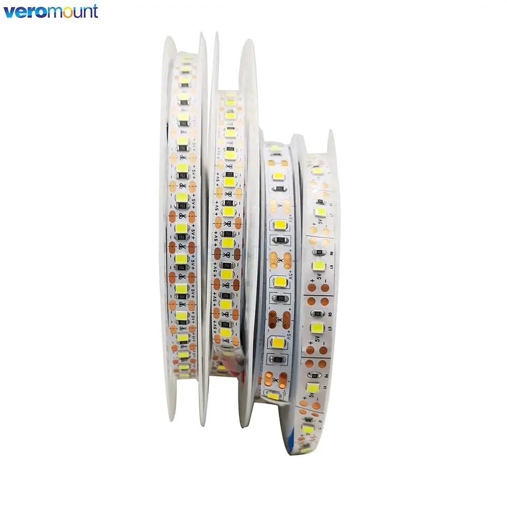 Ruban LED Flexible 2835 5V 5m - 60/120 LEDs/m - Blanc Chaud, Naturel, Froid, RGB - IP20/IP65 - 8mm - Image 4