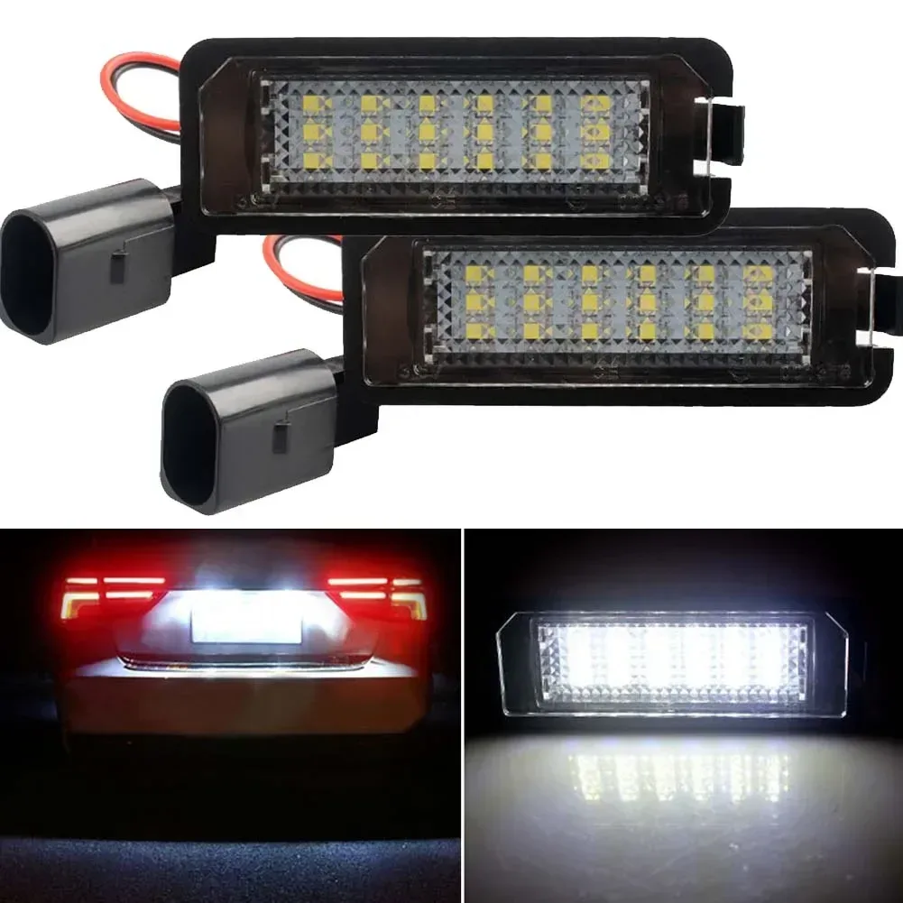 Kit d'Éclairage de Plaque d'Immatriculation LED Canbus pour VW Passat, Golf, Polo, Seat Leon et Altea - Image 2