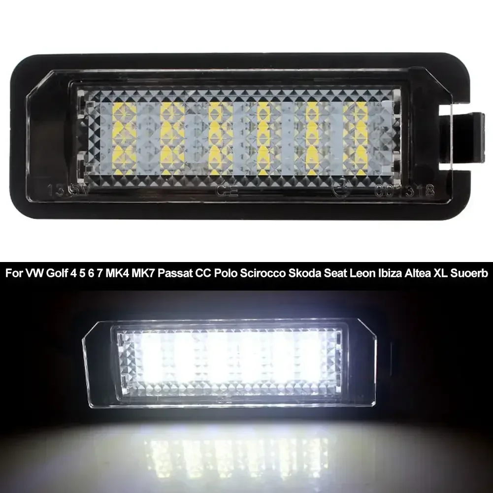 Kit d'Éclairage de Plaque d'Immatriculation LED Canbus pour VW Passat, Golf, Polo, Seat Leon et Altea - Image 3