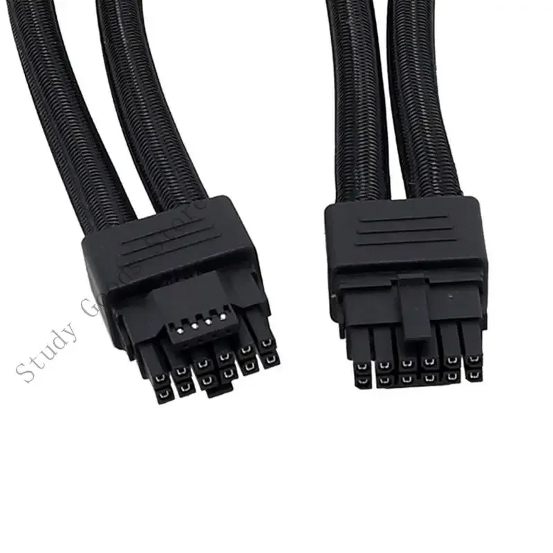 Câble d'extension 12VHPWR (2 x 8 broches vers 16 broches) pour cartes graphiques RTX 3090 Ti, 4070 Ti, 4080 et 4090 - Image 3