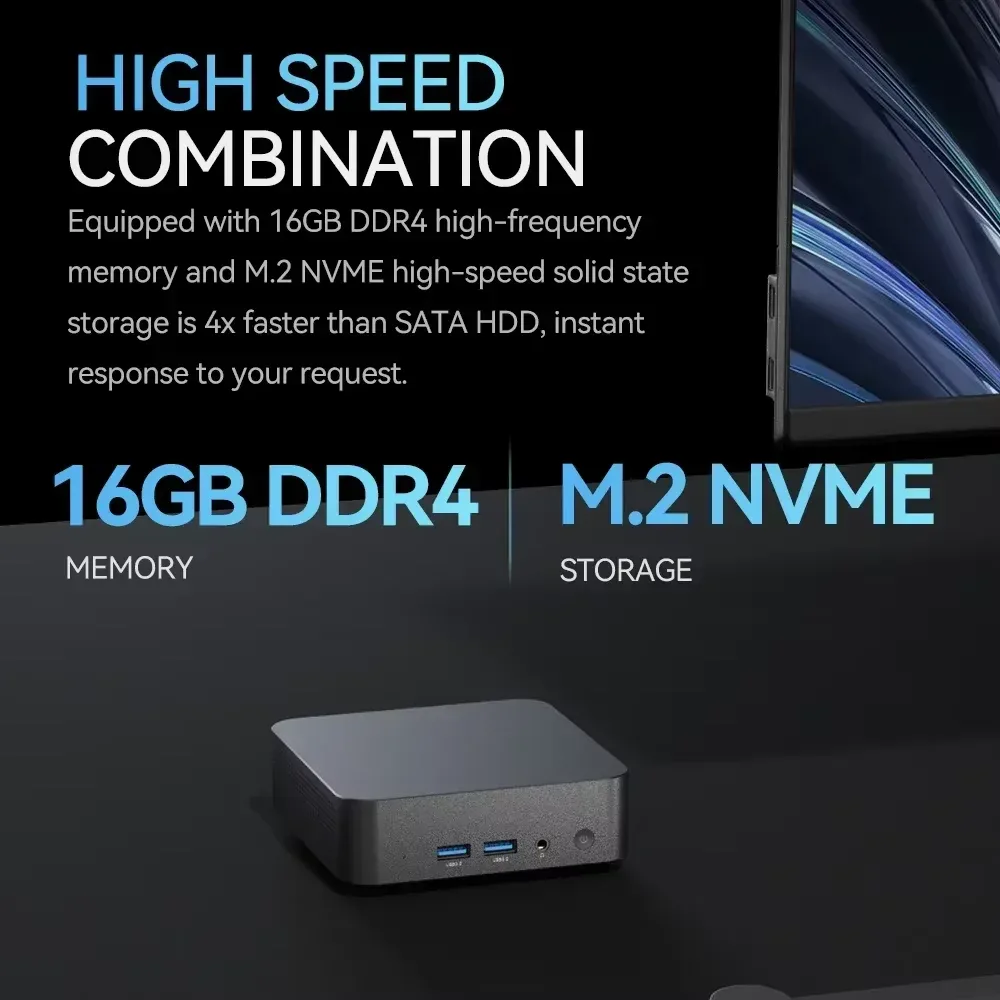 Mini PC Windows 11 - Intel Core i9-8950HK, 16 Go RAM DDR4, SSD 2 To, Wi-Fi 6, Bluetooth 5.2 slide 2
