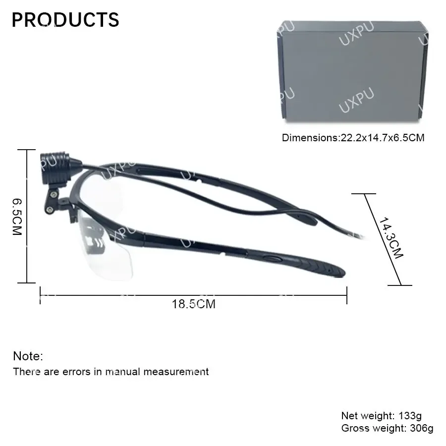 Lampe frontale de chirurgie dentaire sur monture de lunettes slide 6