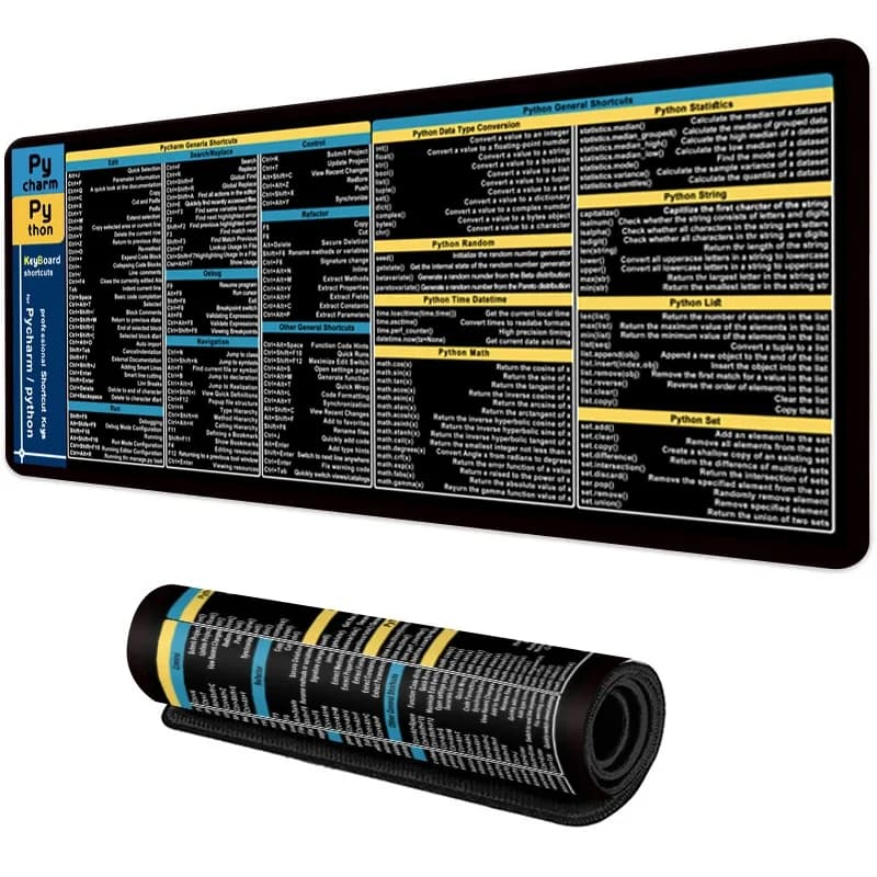 Tapis de bureau professionnel avec aide-mémoire de raccourcis clavier - Image 3