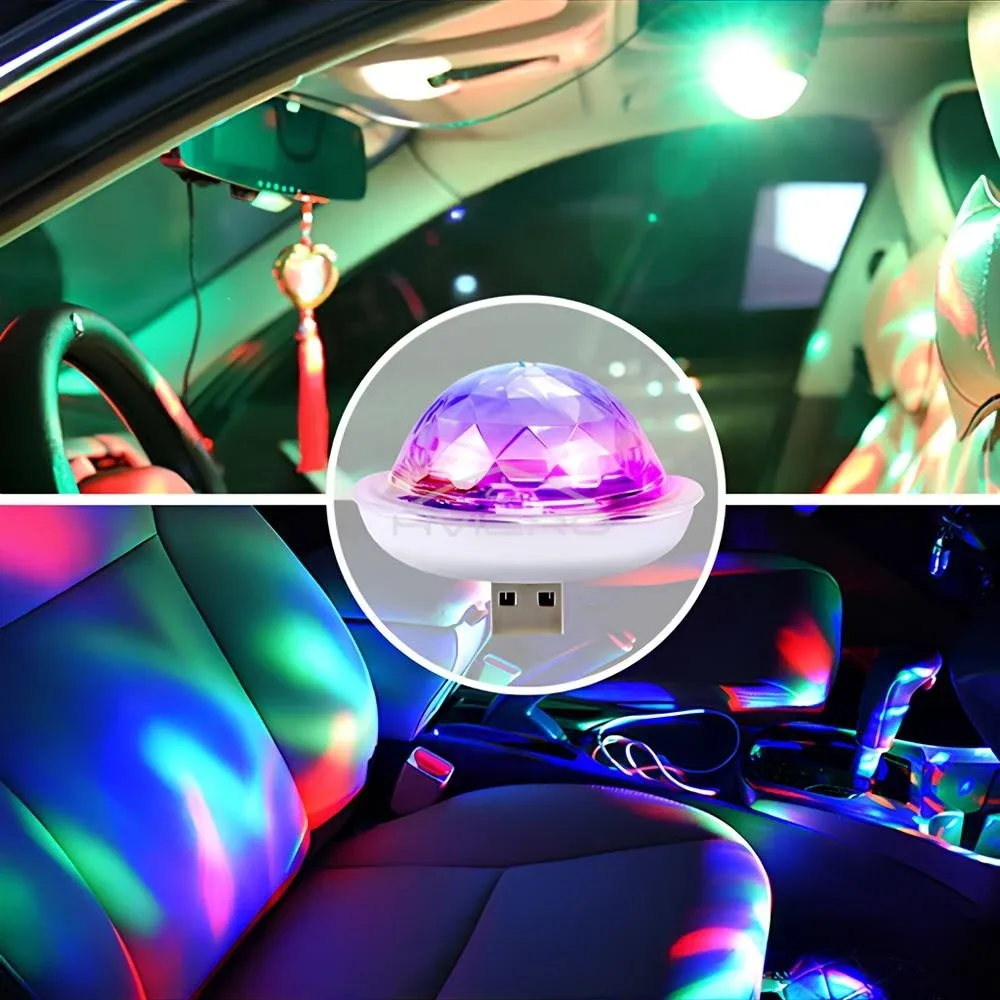 Mini lampe d'ambiance LED USB à effet disco RGB slide 2