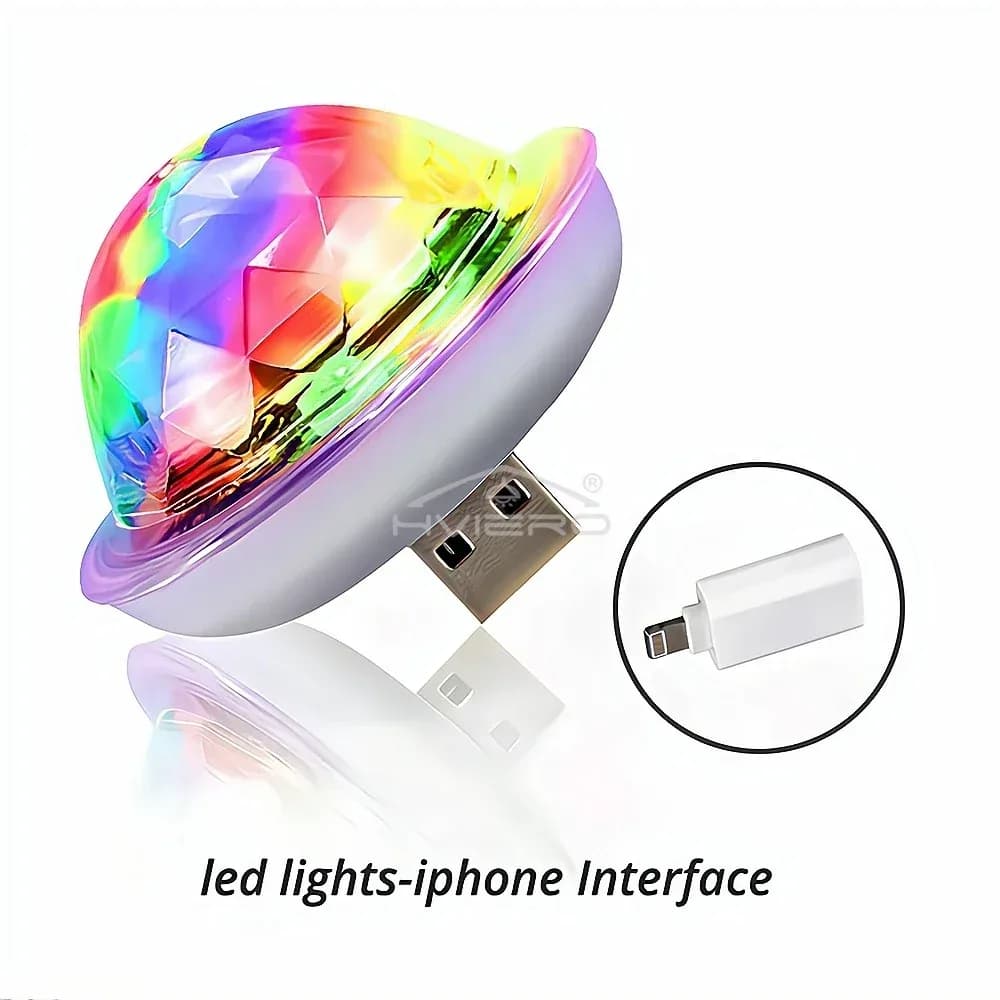 Mini lampe d'ambiance LED USB à effet disco RGB slide 11