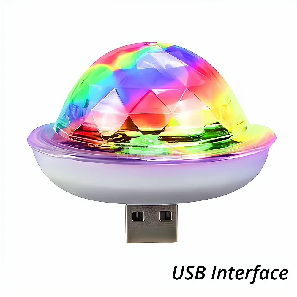 Mini lampe d'ambiance LED USB à effet disco RGB slide 9